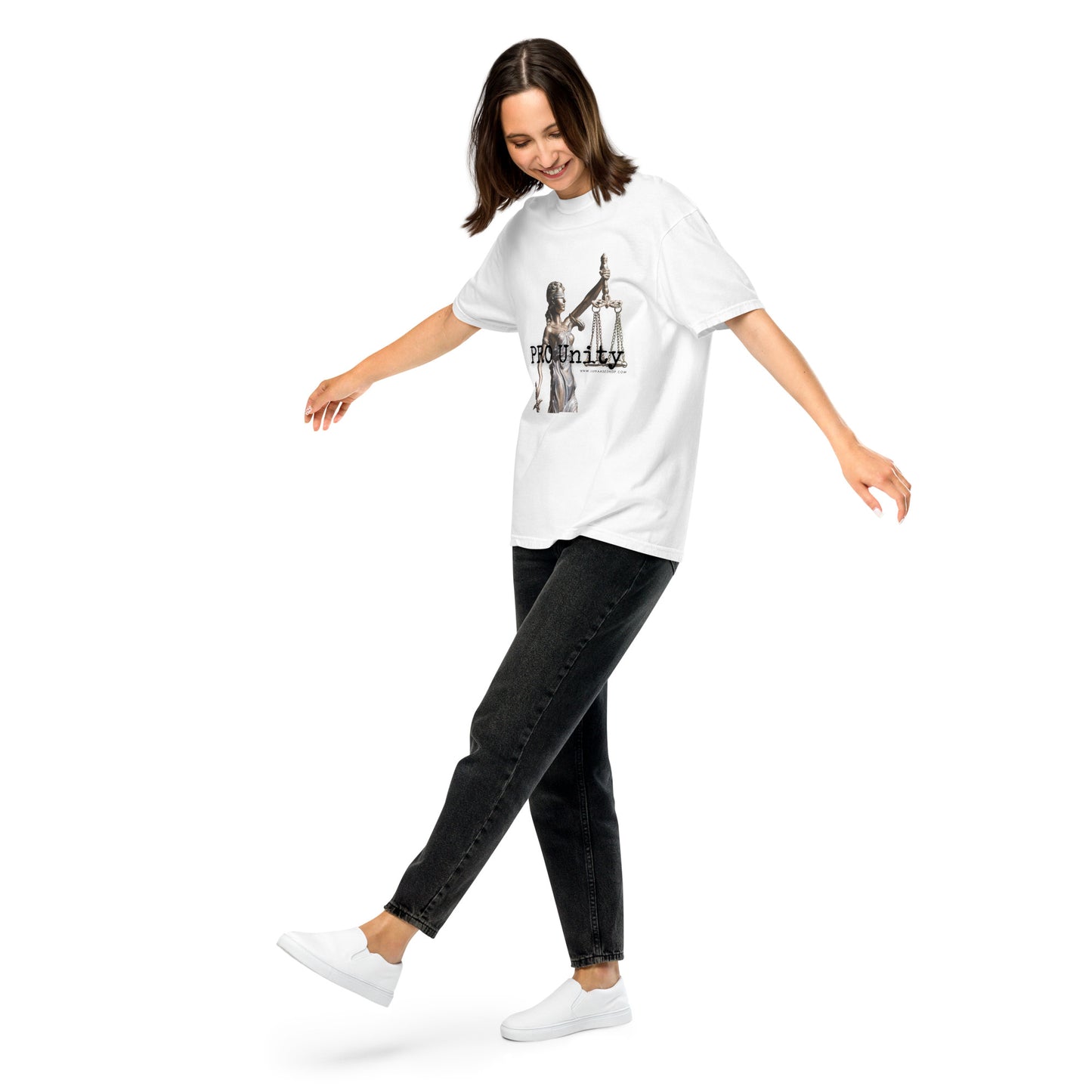 PRO UNITY- white unisex t-shirt