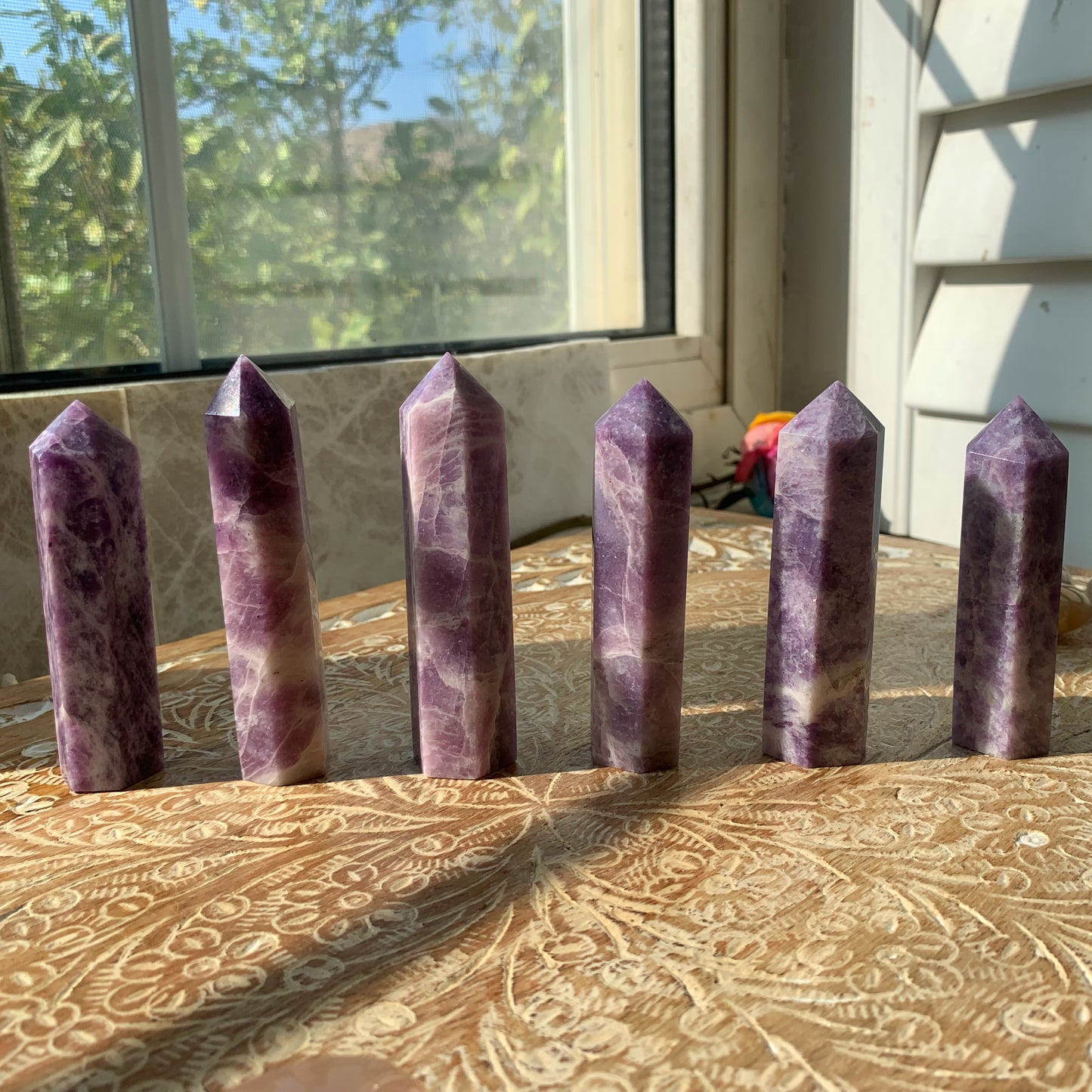 Lepidolite Tower 3”+