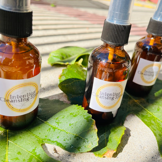 Intention Cleansing Sprays (w/ crystals & flowers)