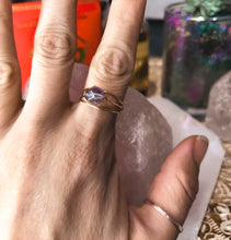Load image into Gallery viewer, Amethyst (Faceted) 3 Loop Ring
