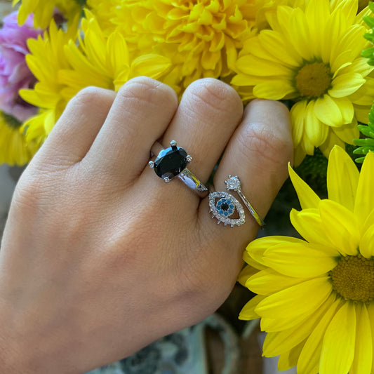 Sterling Silver Black Onyx Ring