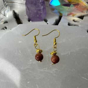 Goldstone Earrings